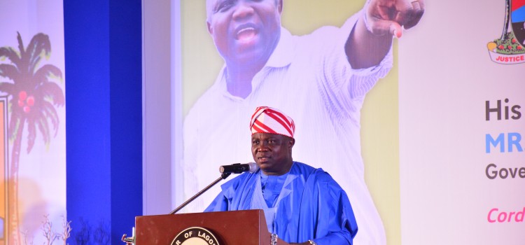 Gov. Akinwunmi Ambode at the event today.