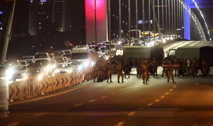 Turkey military takes over government. (Photo: Getty)