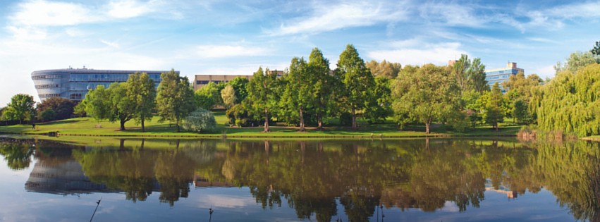 A view of the beautiful and  serene campus of the University of Surrey (Photo: University of Surrey)